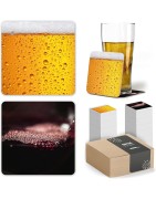 Posavasos de Cartón Originales, Decorativos y Absorbentes para Bebidas y Líquidos.