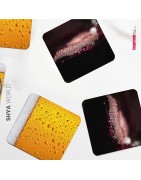 Posavasos de Cartón Originales, Decorativos y Absorbentes para Bebidas y Líquidos.