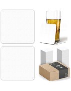 Posavasos de Cartón Originales, Decorativos y Absorbentes para Bebidas y Líquidos.