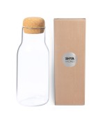 Botella De Cristal con tapón de corcho BOROSILICATO PREMIUM