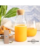 Botella De Cristal con tapón de corcho BOROSILICATO PREMIUM