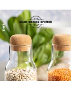 Botella De Cristal con tapón de corcho BOROSILICATO PREMIUM