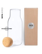 Botella De Cristal con tapón de corcho BOROSILICATO PREMIUM