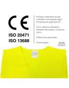 Chalecos de Seguridad amarillo Reflectante. Doble Cinta Reflectiva Alta Visibilidad Transpirable y ligero. Homologado.