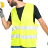 Chalecos de Seguridad amarillo Reflectante. Doble Cinta Reflectiva Alta Visibilidad Transpirable y ligero. Homologado.