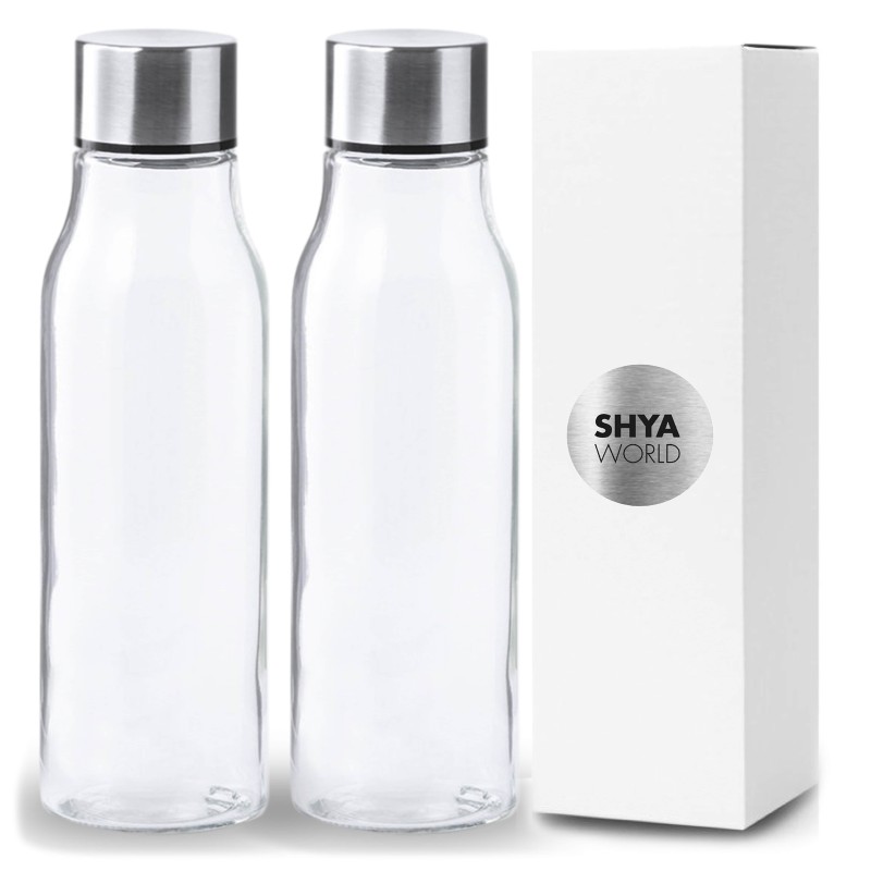 Botella de cristal de alta calidad Premium. Responsable con el medio ambiente. Con diseño y sencillez.