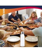 Botella de cristal de alta calidad Premium. Responsable con el medio ambiente. Con diseño y sencillez.