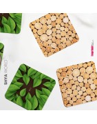 Posavasos de Cartón Originales, Decorativos y Absorbentes para Bebidas y Líquidos.